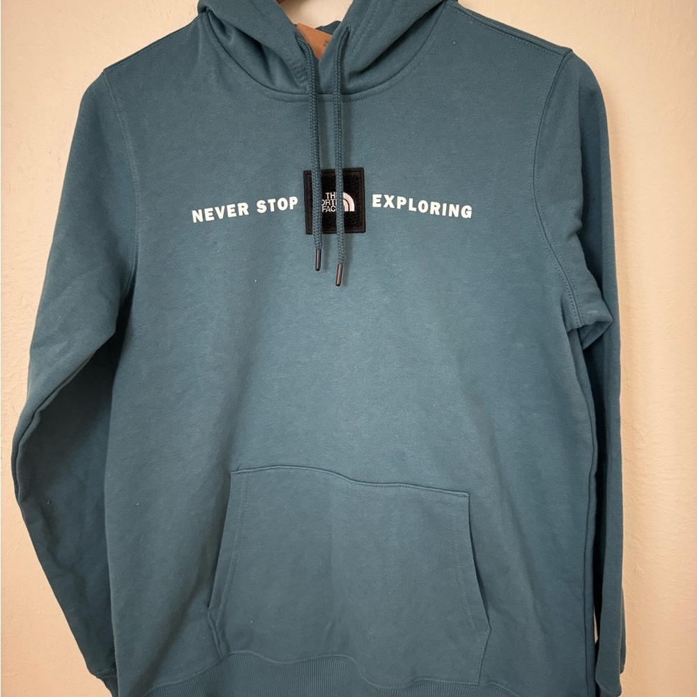 The North Face “Never Stop Exploring” Mallard Blue NWT